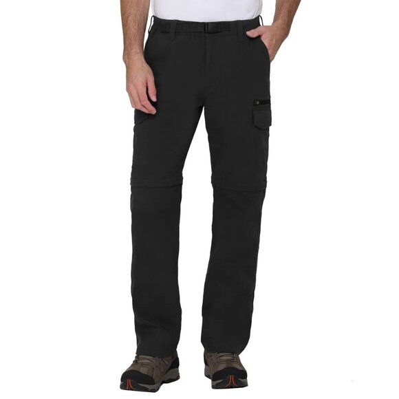 NWT - BC Clothing Men's Convertible Black Pant – Size XL x 30" - Picture 2 of 7